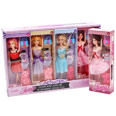 11" Fashion Girl Dolls & Accessories 4 Assorted