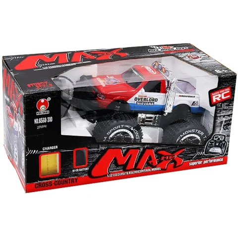 1:12 RC Max Hp Monster Truck Radio-Controlled Assorted 27 Mhz
