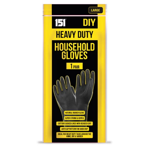 151 Heavy Duty Rubber Household Gloves Large