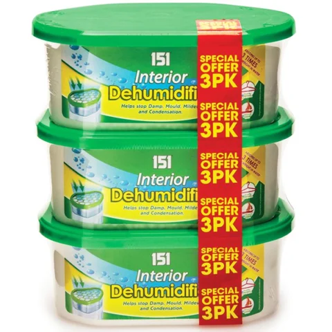 151 Interior Dehumidifier 250ml 3 Pack