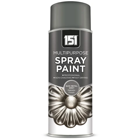 151 Multipurpose Gun Metal Grey Metallic Spray Paint 400ml