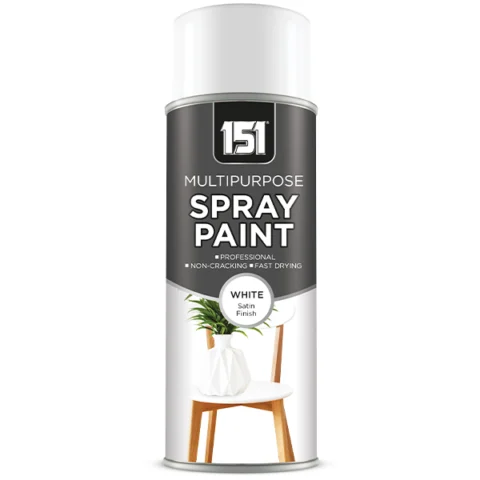 151 Multipurpose White Satin Spray Paint 400ml
