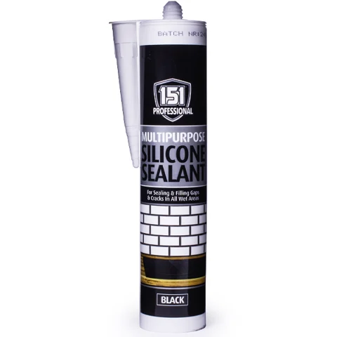 151 Professional Black Multipurpose Silicone Sealant 230ml
