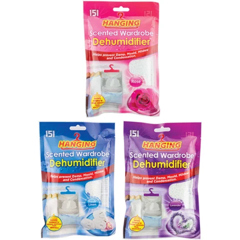 151 Scented Hanging Wardrobe Dehumidifier Assorted