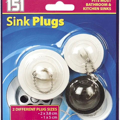 151 Sink Plugs Assorted 3 Pack