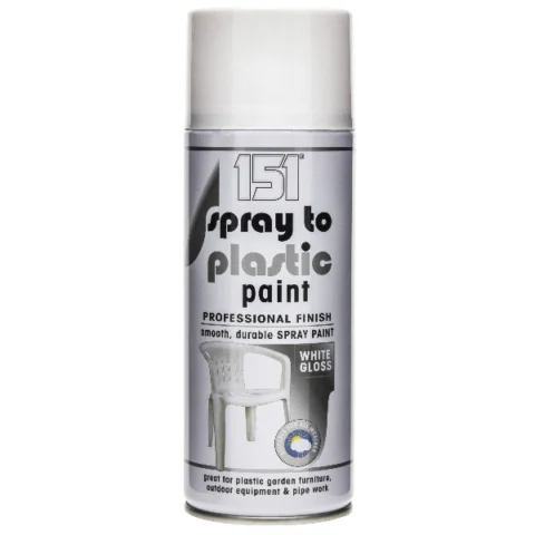 151 Spray To Plastic Paint White Gloss