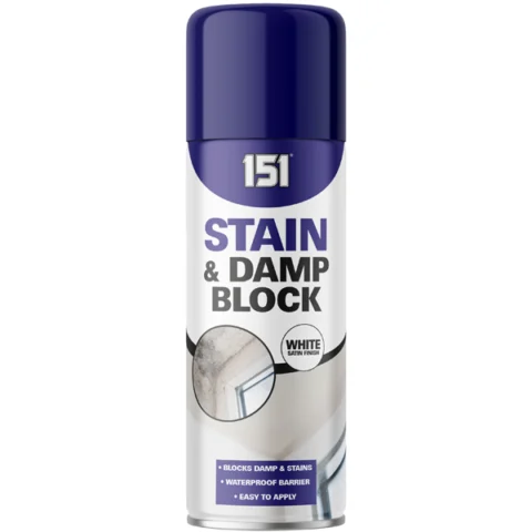 151 White Satin Stain & Damp Block Spray 400ml