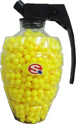 1600pc Bb Yellow Plastic Bullets In Hand Grenade Design