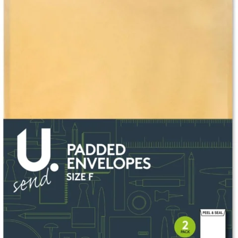 2 Pack Size F Padded Envelopes 240mm X 350mm