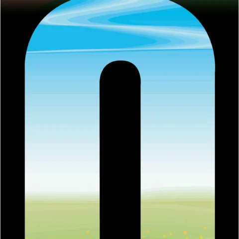 2pk Adhesive Meadow Wheelie Bin Number 0