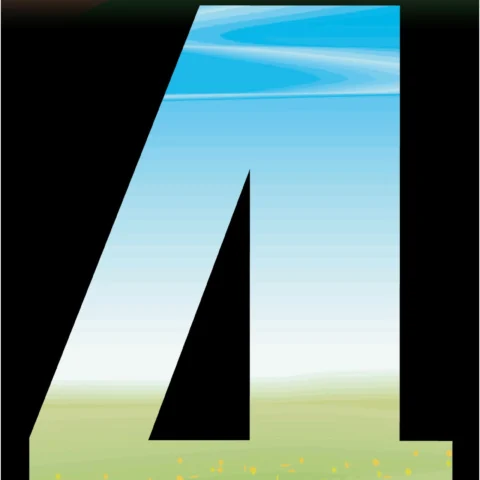 2pk Adhesive Meadow Wheelie Bin Number 4