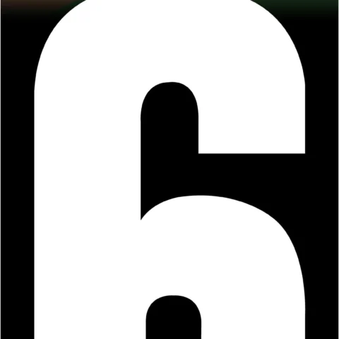 2pk Value Adhesive White Wheelie Bin Numbers 6