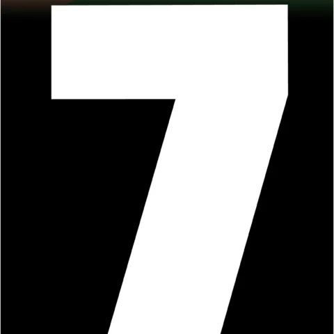 2pk Value Adhesive White Wheelie Bin Numbers 7