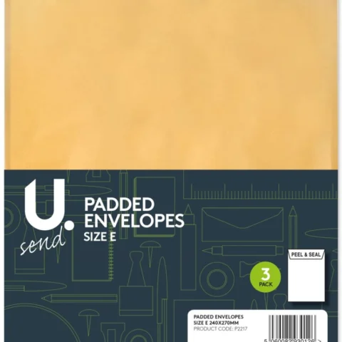 3 Pack Size E Padded Envelopes 240mm X 270mm