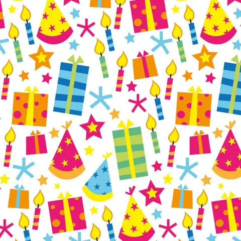 3m Kids Birthday Giftwrap 5 Assorted Designs
