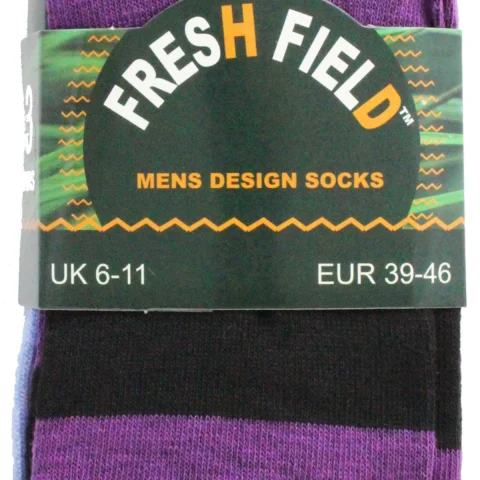 3pk Fresh Field Mens Designer Socks