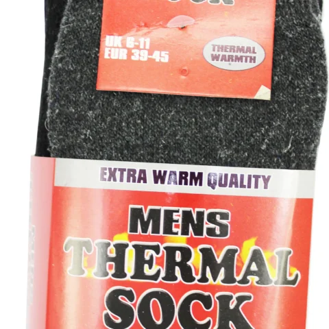 3pk Mens Thermal Socks Extra Warm Quality - 3/Cols (Can Be Sold Individually Cost £0.33 A Pair)