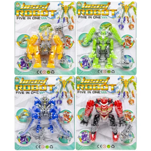 5-In-1 Beast Robot Action Figure Assorted