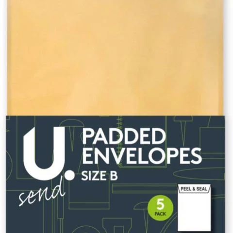 5 Pack Size B Padded Envelopes 140mm X 220mm