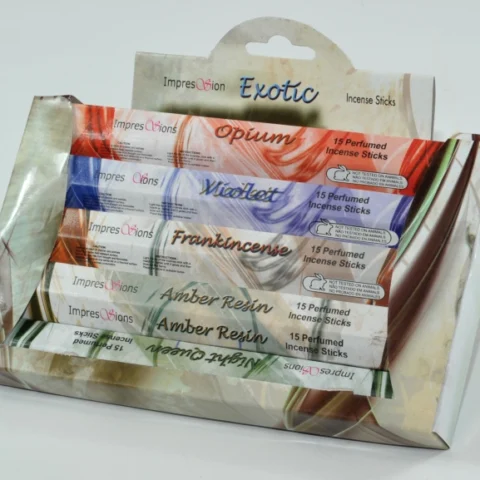 5PK INCENSE HEXAGON EXOTIC