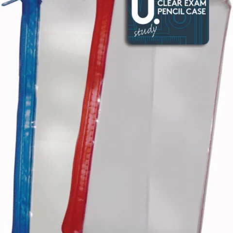 8" Clear Exam Pencil Case