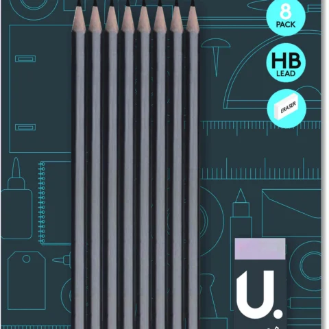 8pk Pencils And Eraser Set