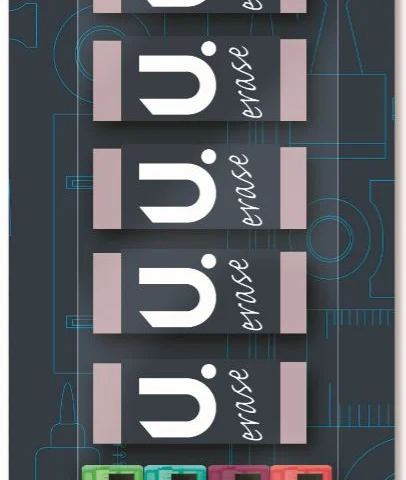 9pc Eraser And Sharpener Set
