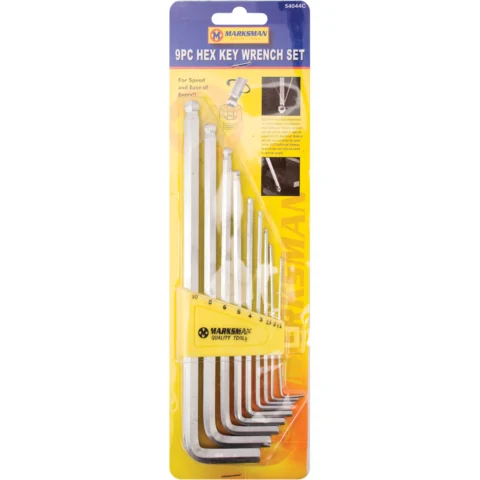 9pc Hex Key Wrench Set