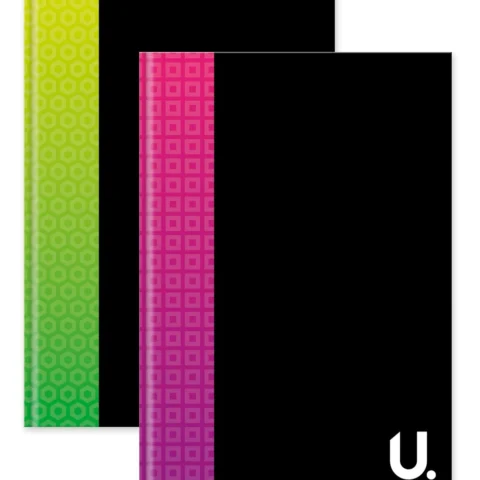 A4 Hardback Notebook 2 Assorted Bright Colours