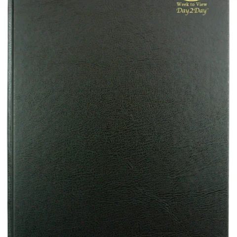 A4 Hardcase Desk Diary, Week To View