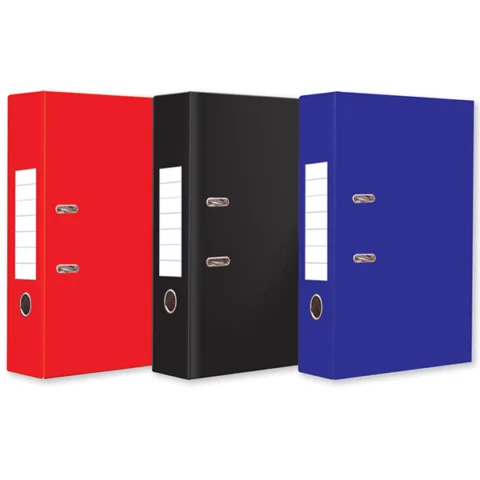 A4 Lever Arch Files 3 Assorted Colours
