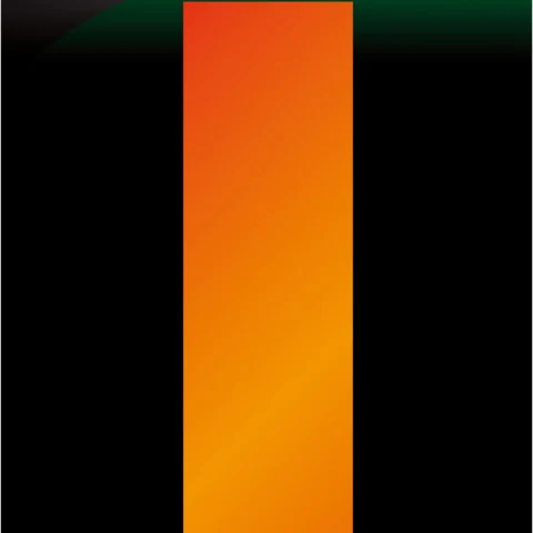 Adhesive Hi Vis Luminous Orange Wheelie Bin Number 1