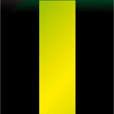Adhesive Hi Vis Luminous Yellow Wheelie Bin Number 1