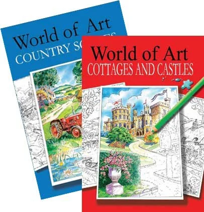 Adult Colouring (No Vat) World Of Art 2 Designs