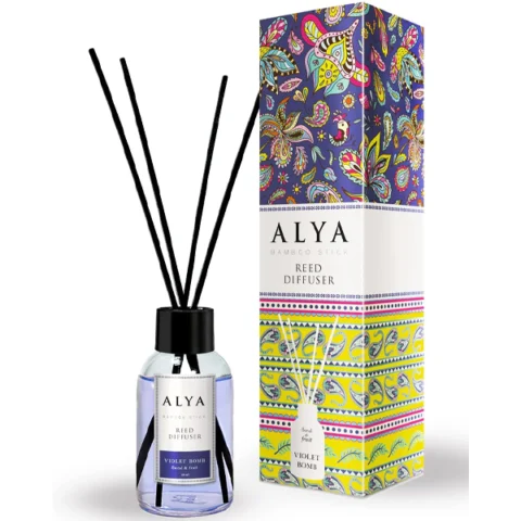 Alya Bamboo Stick Violet Bomb Reed Diffuser 100ml