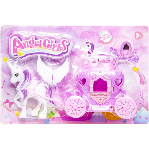 Angel Girls Unicorn & Carriage Play Set