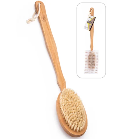 Aqua Natural Bristle Wooden Massage Brush