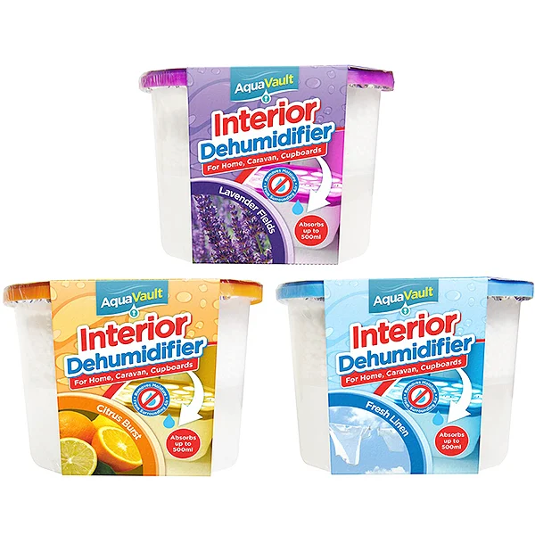 Aquavault Assorted Fragranced Interior Dehumidifier 400ml
