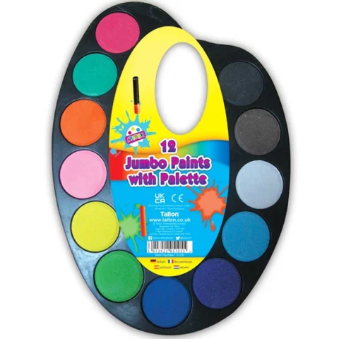 Artbox 12 Jumbo Paints With Palette