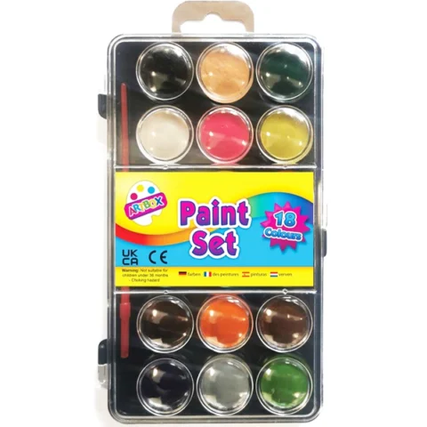 Artbox 18 Water Colour Paint Set With Brush