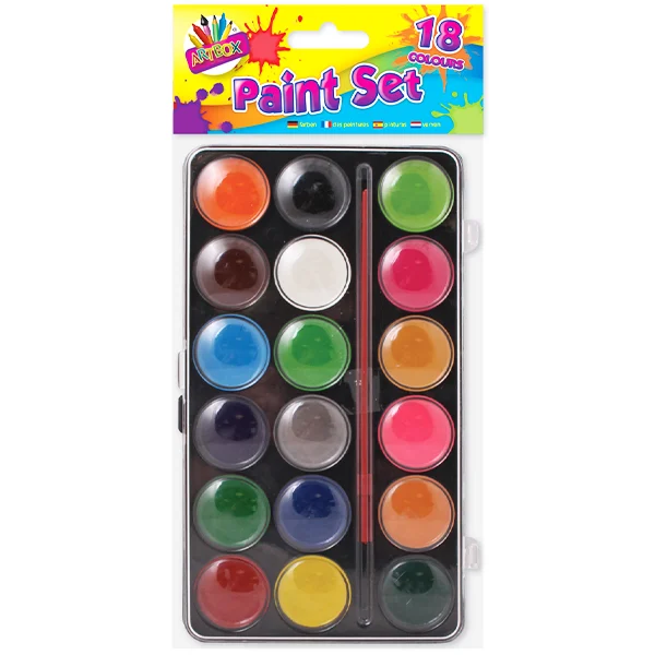 Artbox 18 Water Colour Paint Set With Brush