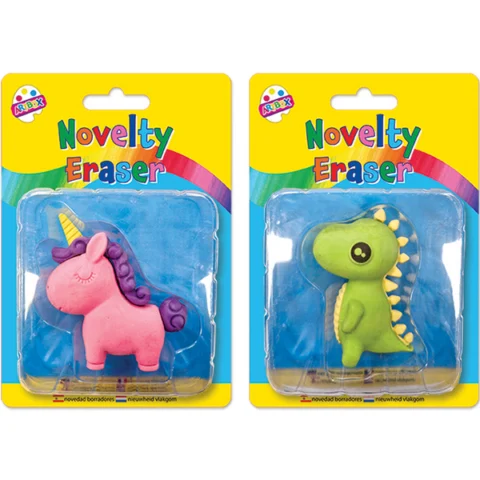 Artbox 3D Unicorn & Dinosaur Novelty Eraser Assorted