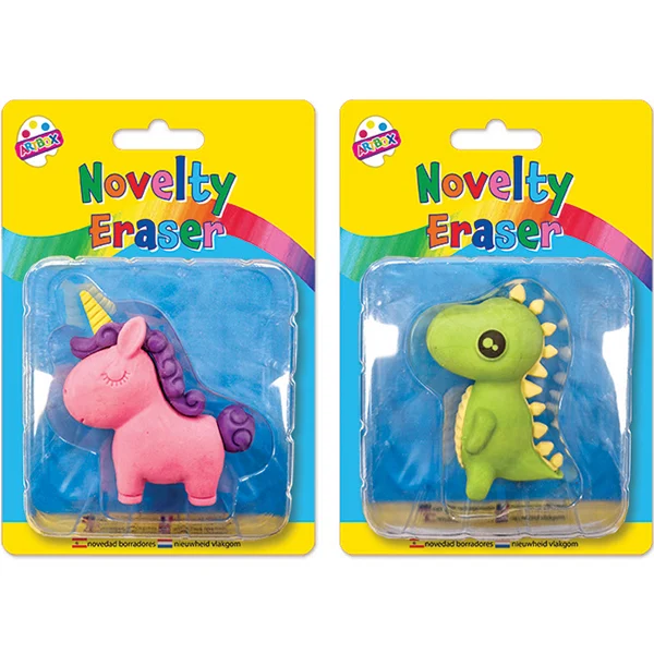 Artbox 3D Unicorn & Dinosaur Novelty Eraser Assorted