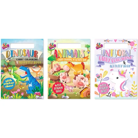 Artbox A4 Carry Colouring & Activity Pad Assorted