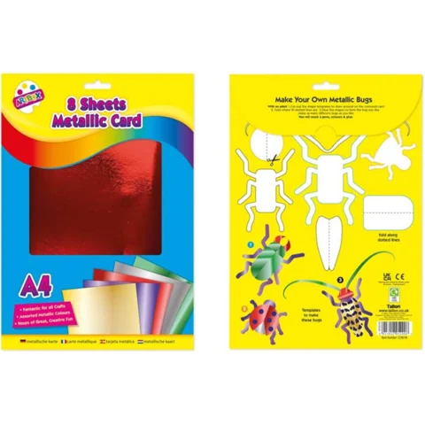 Artbox A4 Metallic Boards 8 Pack