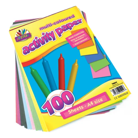 Artbox A4 Multi-Coloured Activity Paper 100 Pack
