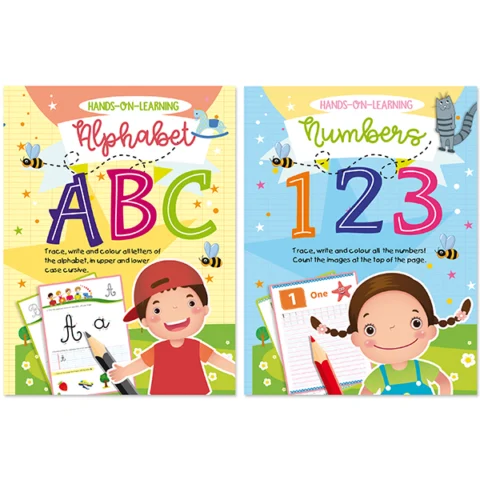 Artbox ABC & 123 Colouring Learning Books Assorted