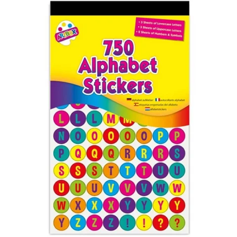 Artbox Alphabet & Number Stickers 750 Pack