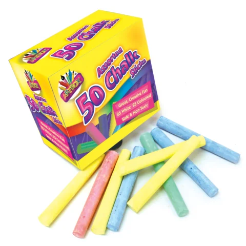 Artbox Assorted Chalk Sticks 50 Pack