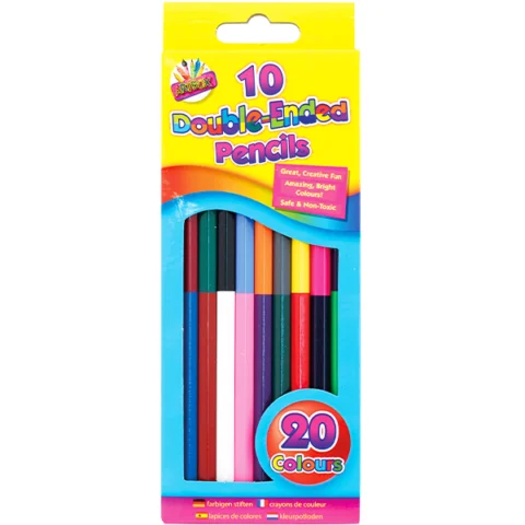 Artbox Assorted Colour Double-Ended Colouring Pencils 10 Pack